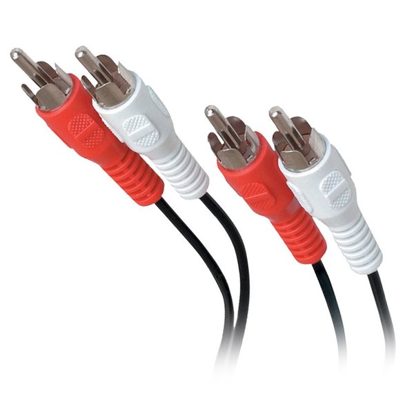 Quest Technology International Rca(M-M) Dual Stereo Cable, Red/White - 25 Ft VCA-3125